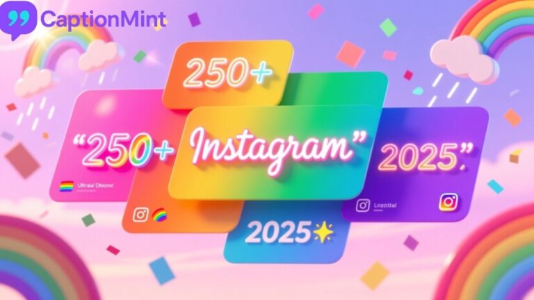 250+ Rainbow Instagram Captions & Quotes That Will Brighten Your Feed in 2025