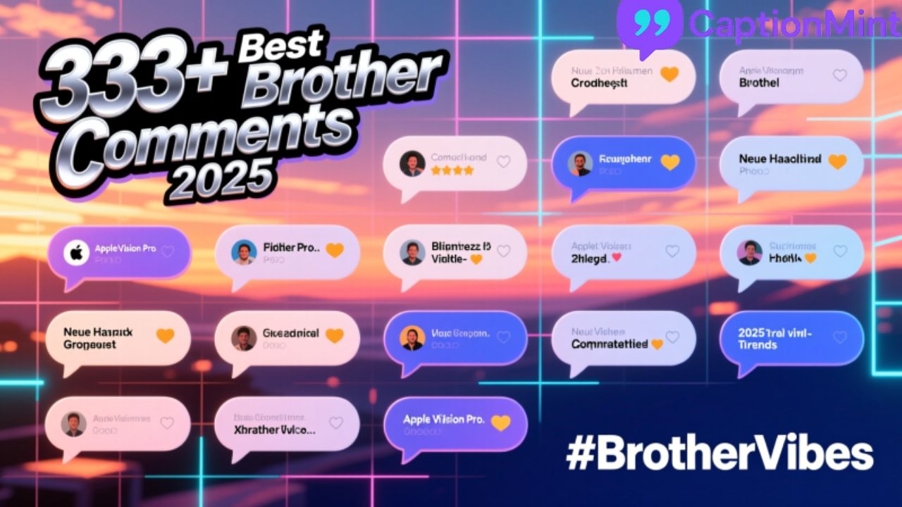 333+Best Comments for Brother Pics on Instagram(Funny,Stylish,Emotional&Trendy 2025)