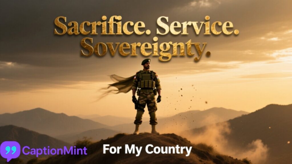 Best Indian Army Captions for Instagram