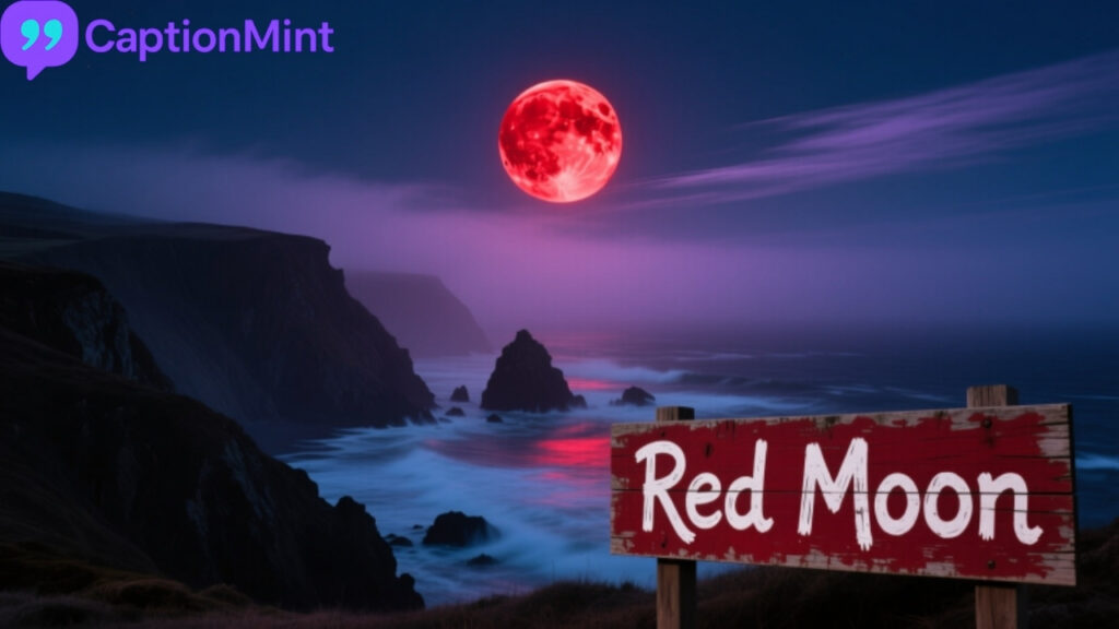 Red Moon Captions for Instagram