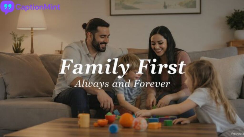 Family First, Always and Forever