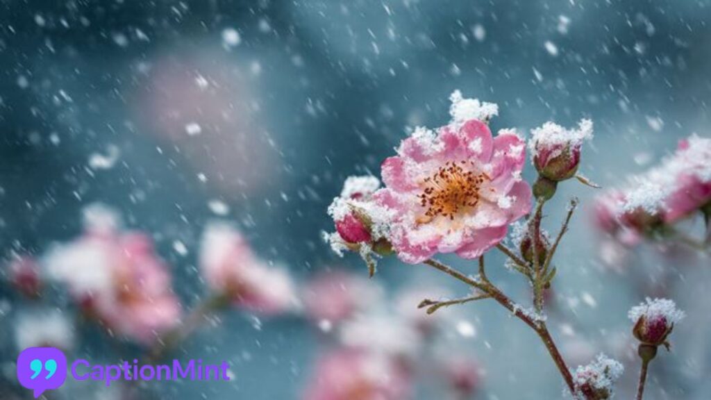 Winter Flower Captions