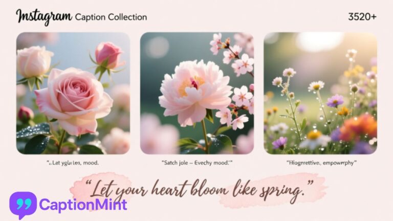 Flower captions for instagram