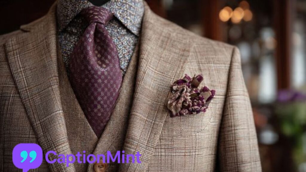 Traditional Suit Captions for Instagram