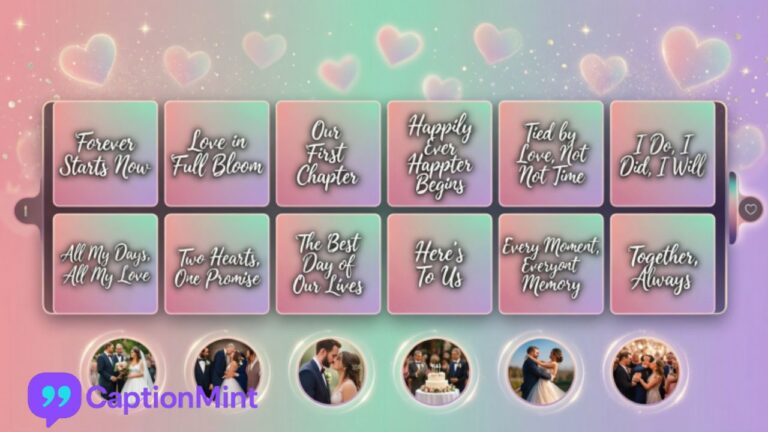 Wedding Vibes Captions for Instagram